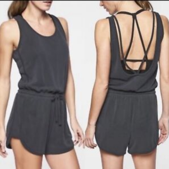 Athleta Pants - Athleta Serenity Romper Strappy Open Back Modal - Women's Size Small